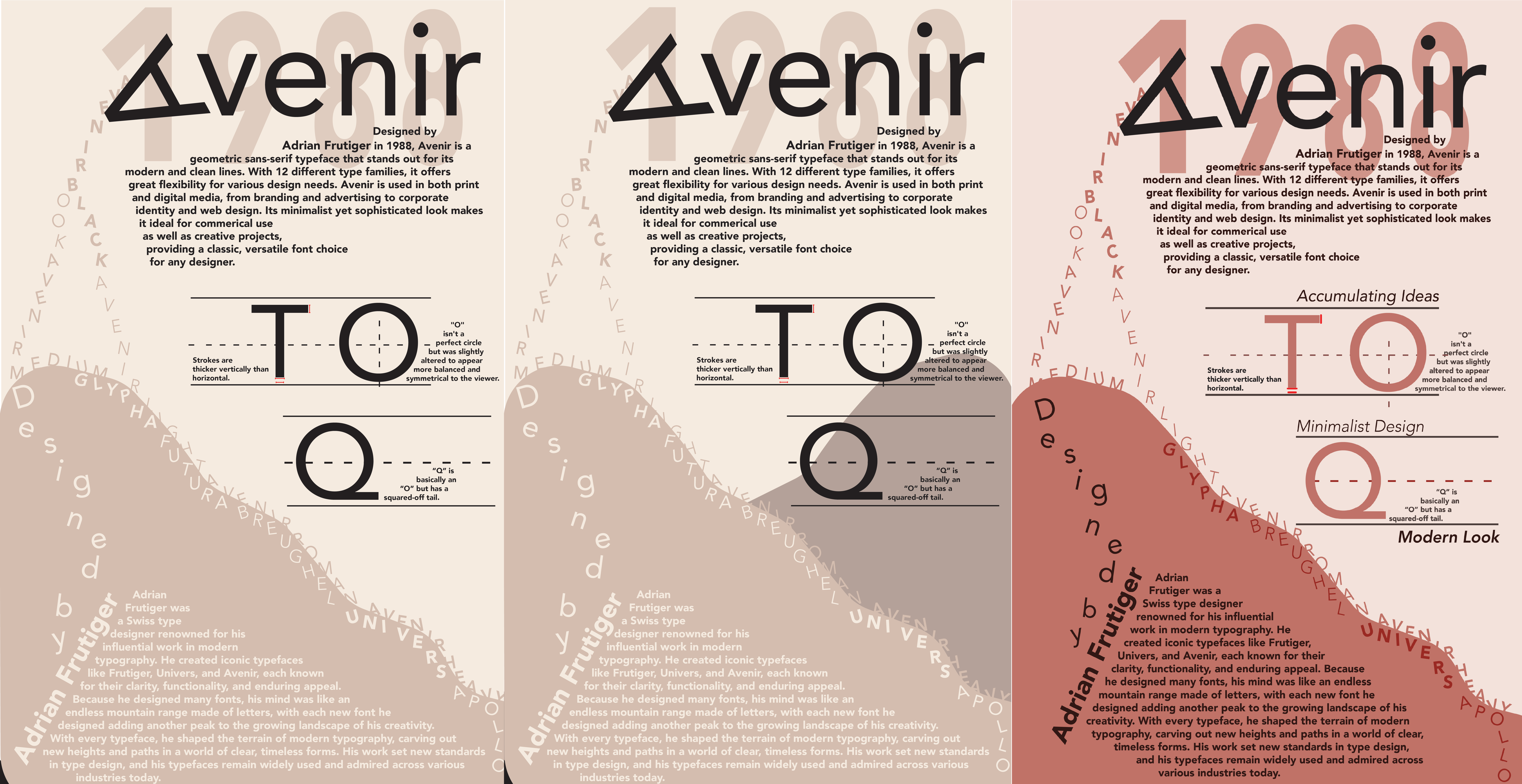 Three design approaches