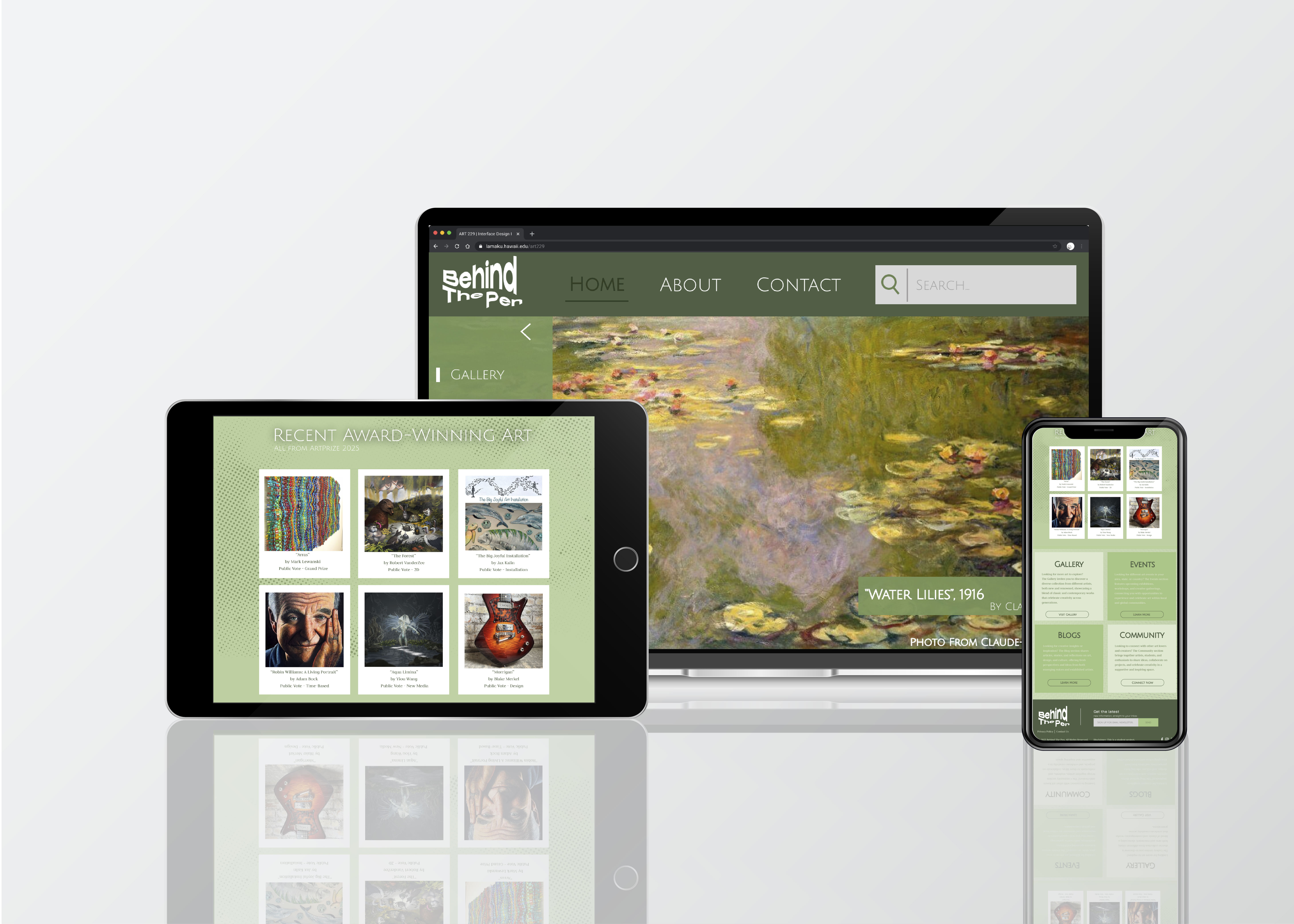 Device mockup on multiple screens