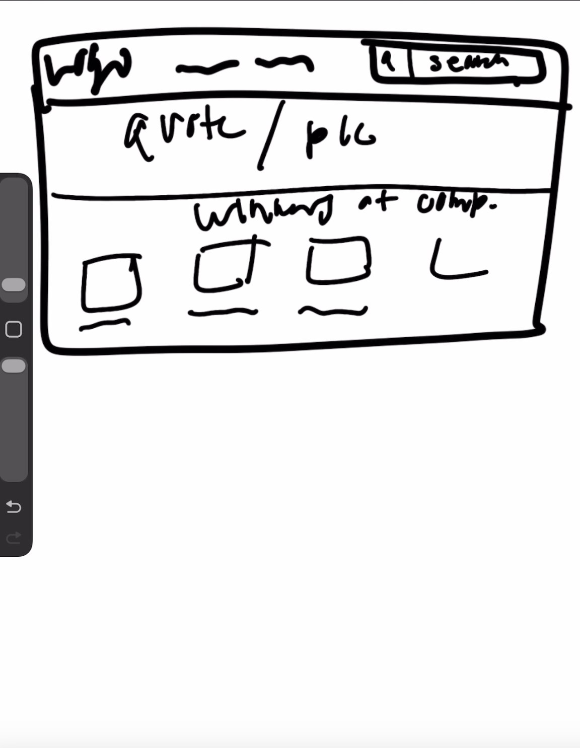 Different design iterations