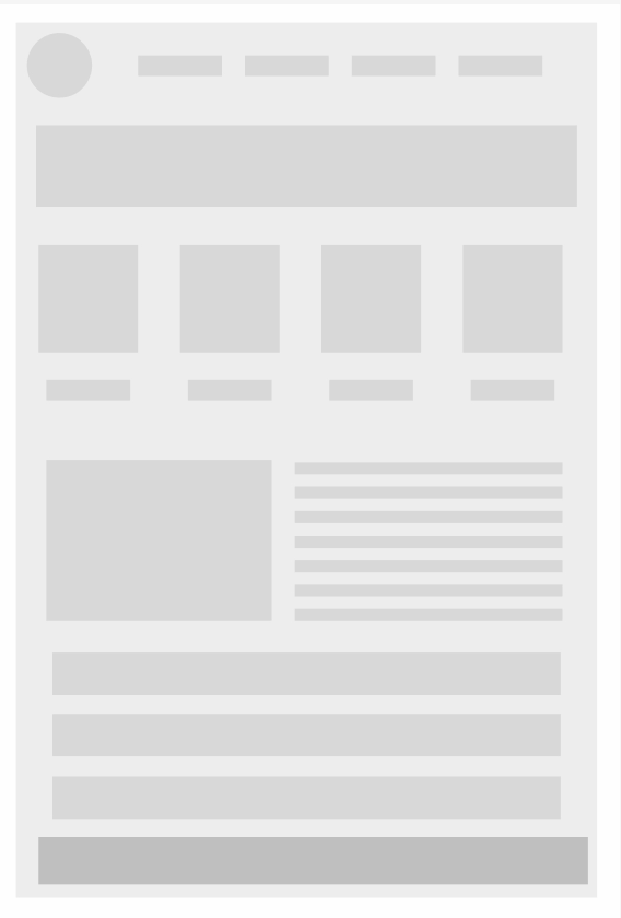 Website wireframe